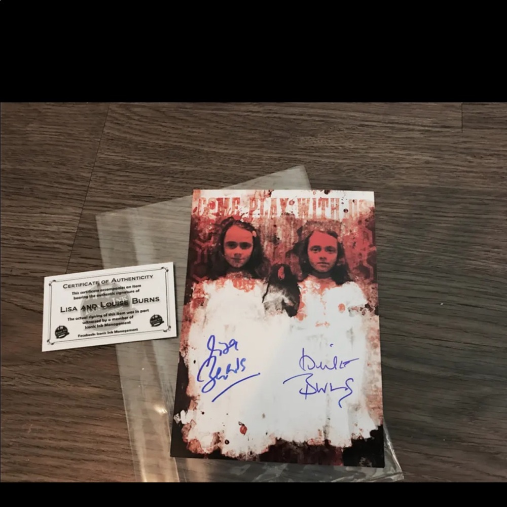 Autographed picture (The Twins from the Shining)